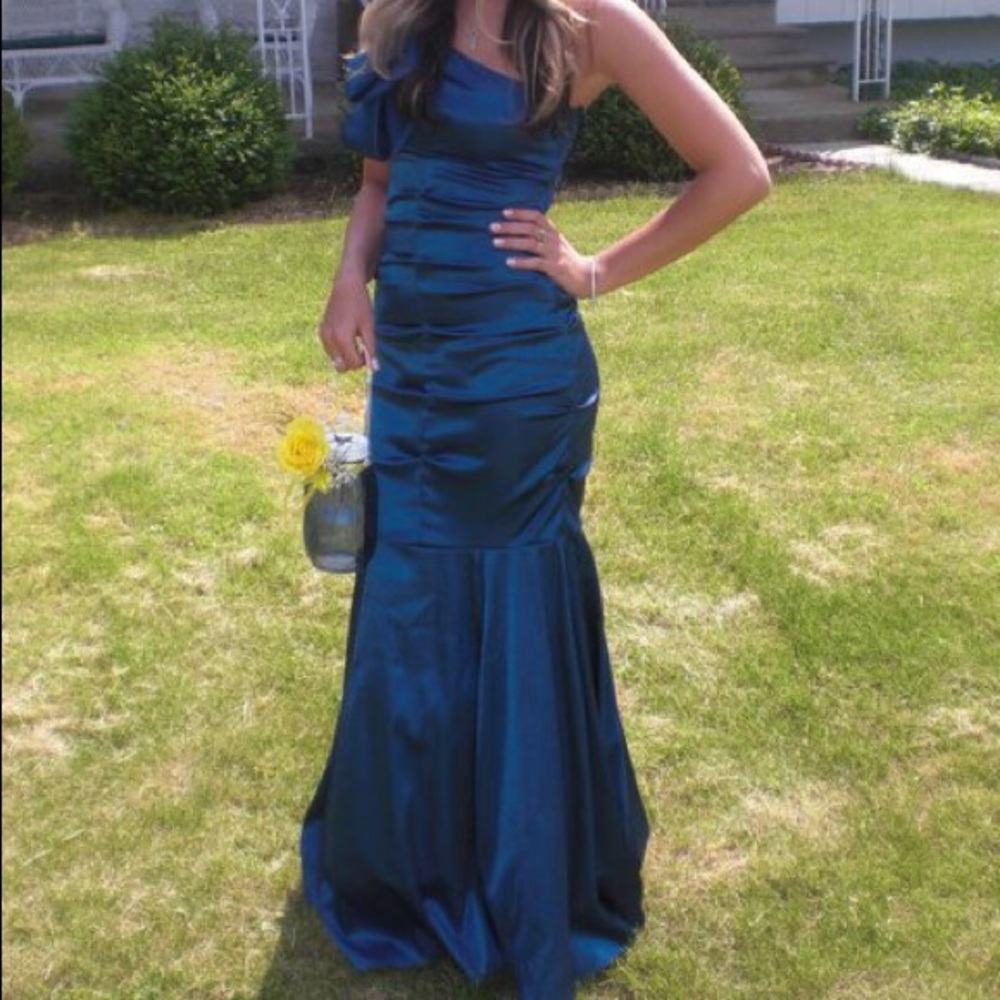 Royal blue prom dress